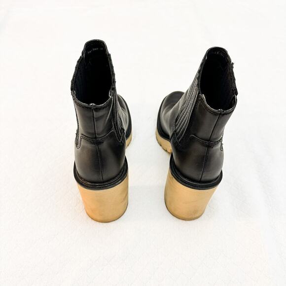 Dolce Vita Caster H20 Black Military Style Boot Rubber Sole Size 8 - Picture 4 of 6